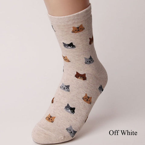 Fashioned Cute Multi-colors Cotton Socks Animal Pattern