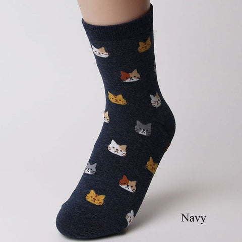 Fashioned Cute Multi-colors Cotton Socks Animal Pattern