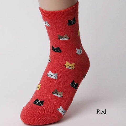 Fashioned Cute Multi-colors Cotton Socks Animal Pattern